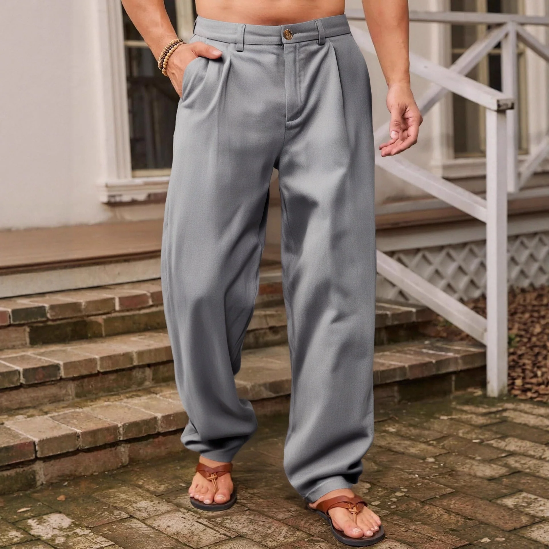 Joseph | Wide-leg linen pants - Image 4