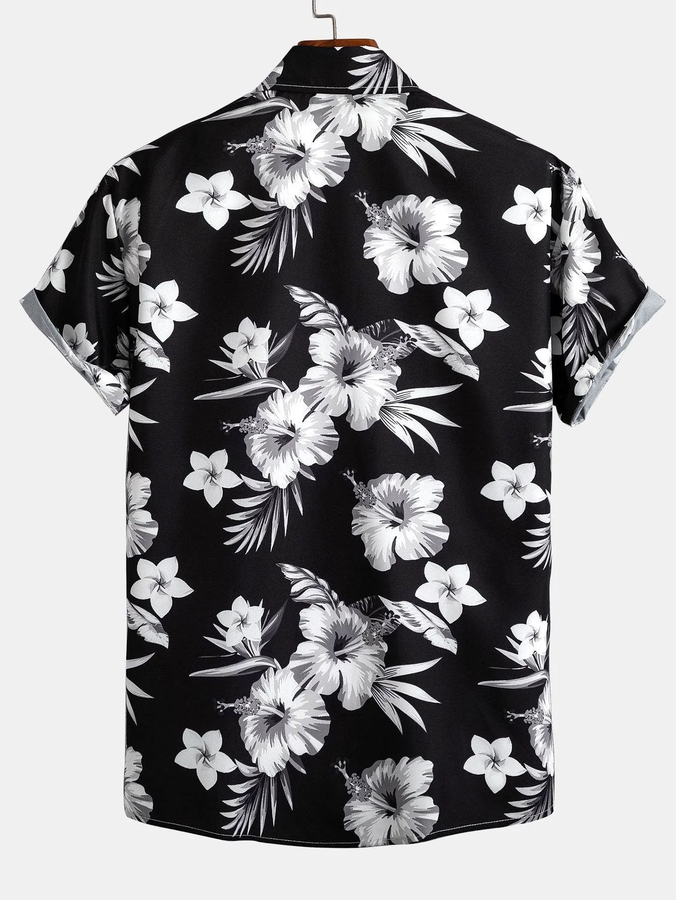 Joshua® | Tropical Floral Print Button Up Shirt & Swim Shorts - Image 6