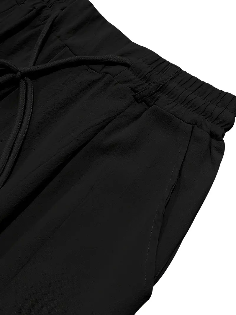 Joshua | Wide-leg linen pants with drawstring - Image 34