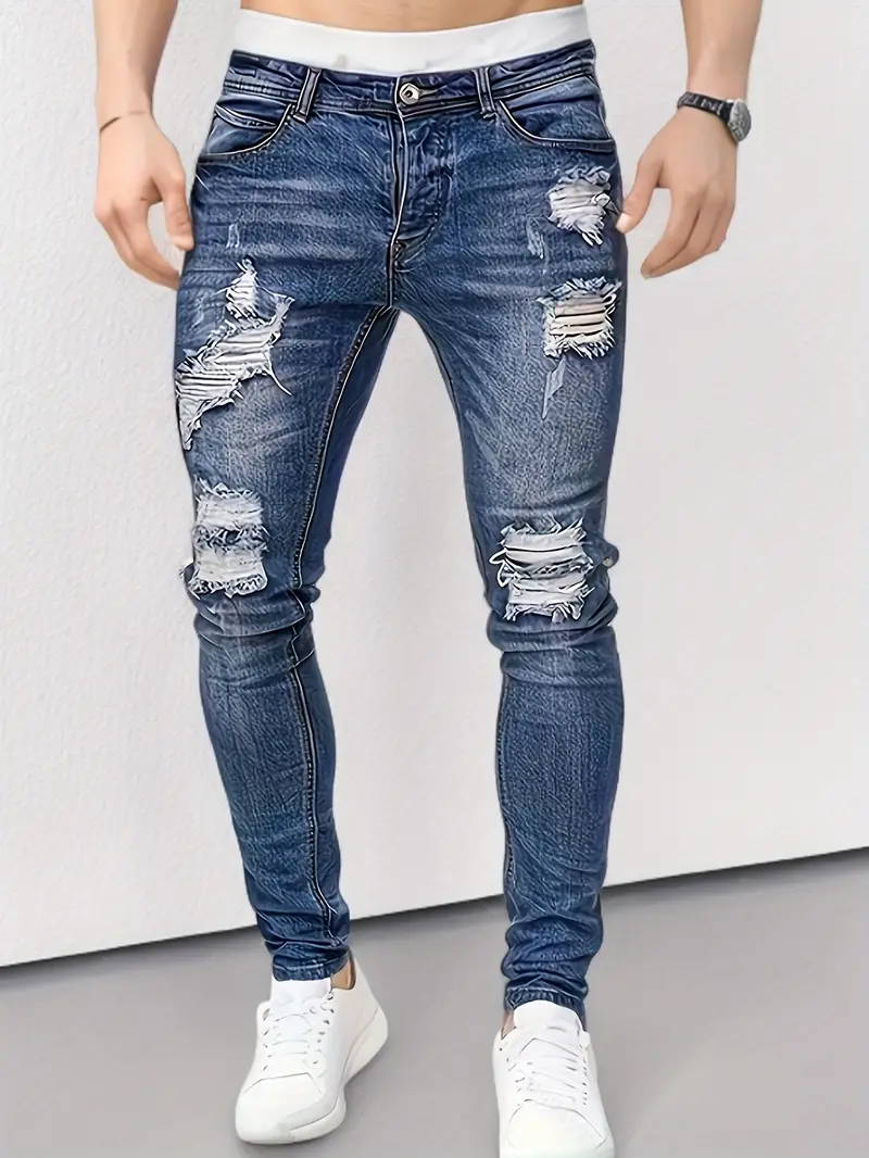 Josué® | Ripped Casual Straben Jeans For Men - Image 5