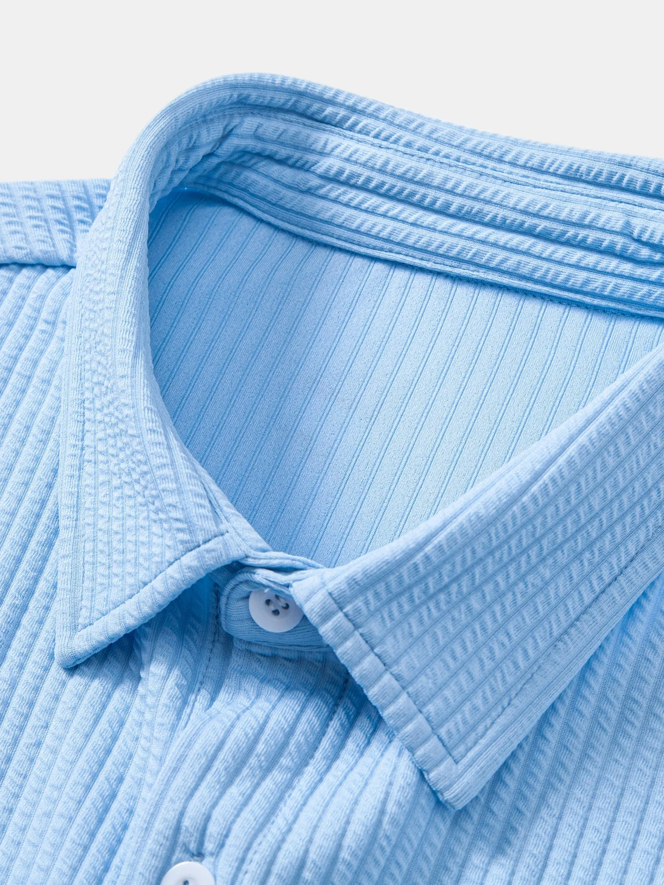 Justino® | Long Sleeve Muscle Fit Ribbed Button Up Shirt & Straight Leg Ribbed Pants - Image 23