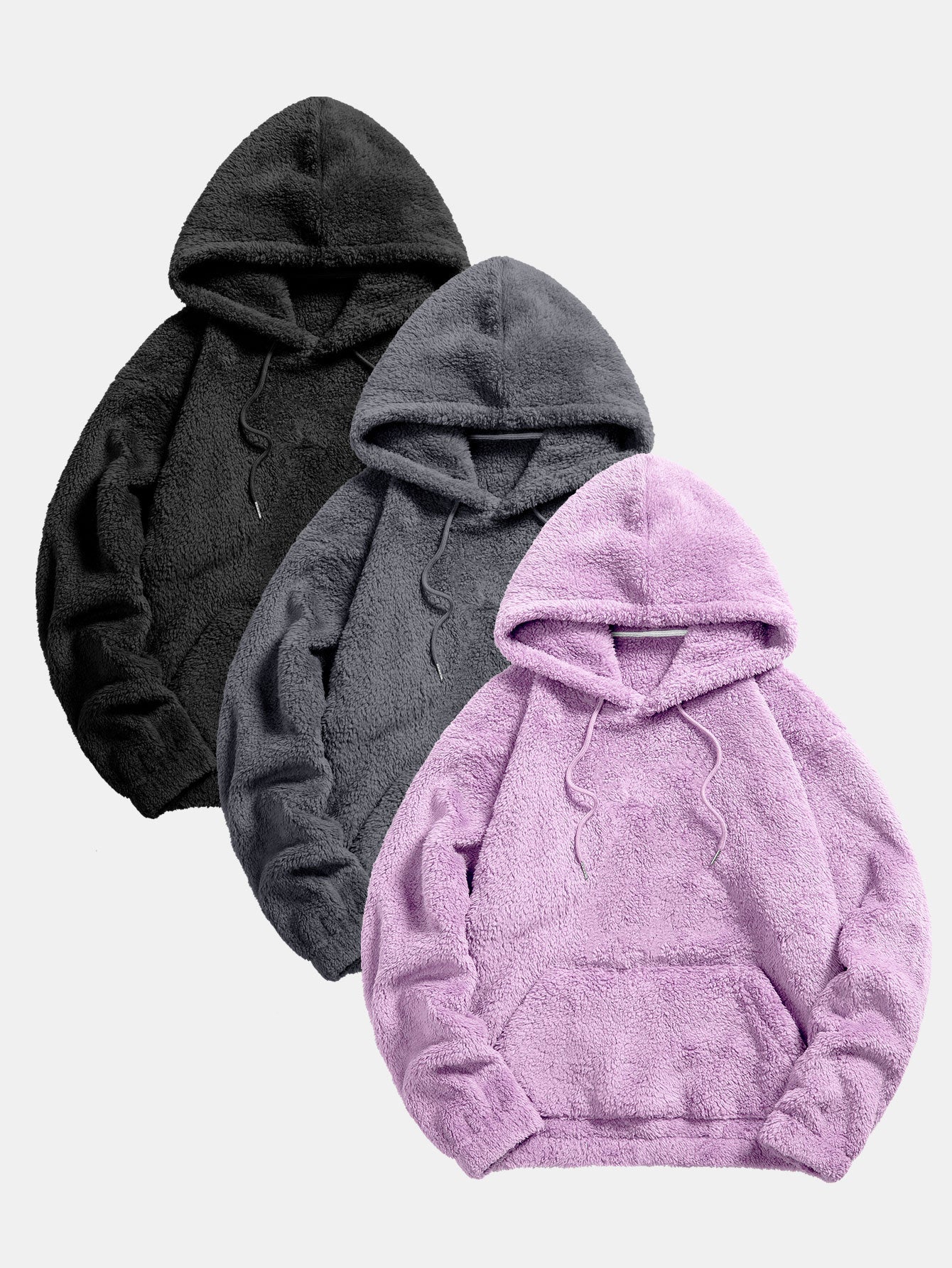 Kael | 3 Pieces Basic Teddy Hoodies - Image 12