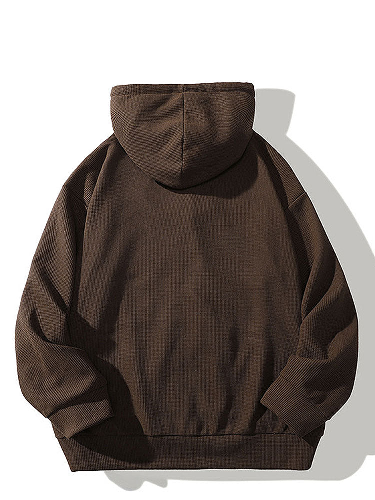 Kalel | Relaxed Waffle Zip Hoodie - Image 5