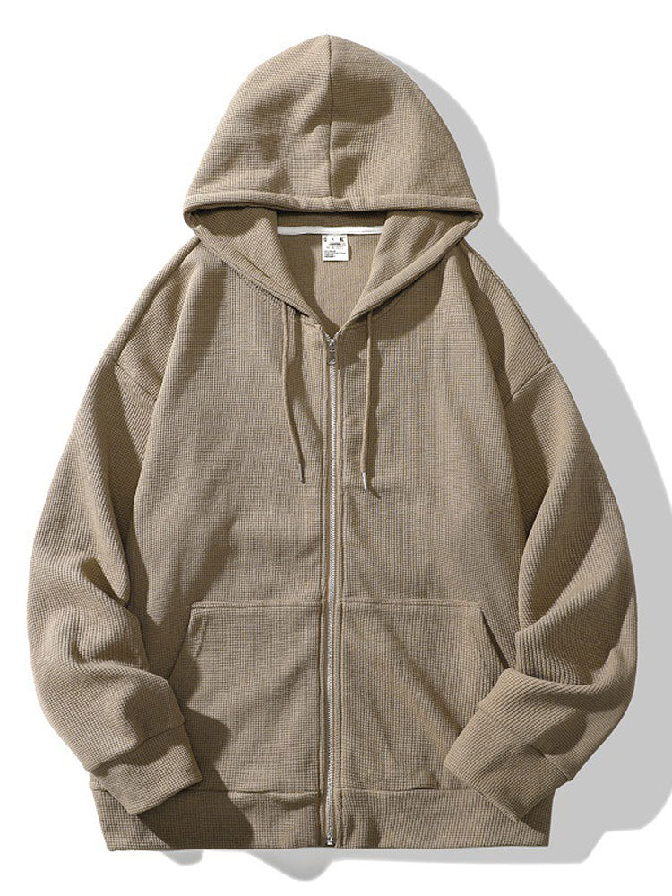 Kalel | Relaxed Waffle Zip Hoodie - Image 6