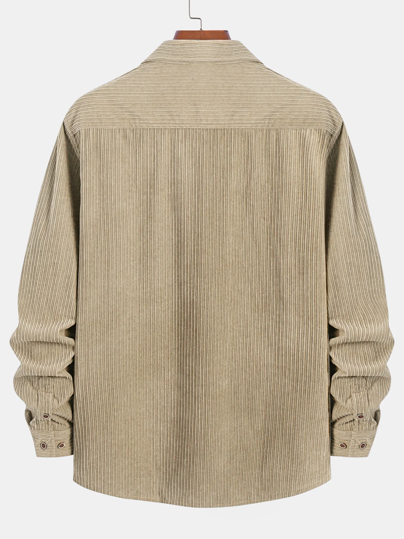 Kareem® | Long Sleeve Corduroy Pocket Button Up Shirt - Image 14