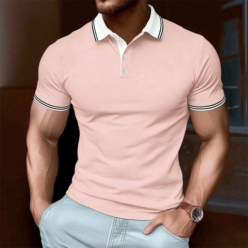 Karl | Men'S Summer Business Cotton Short Sleeve Polo Shirt - Image 2