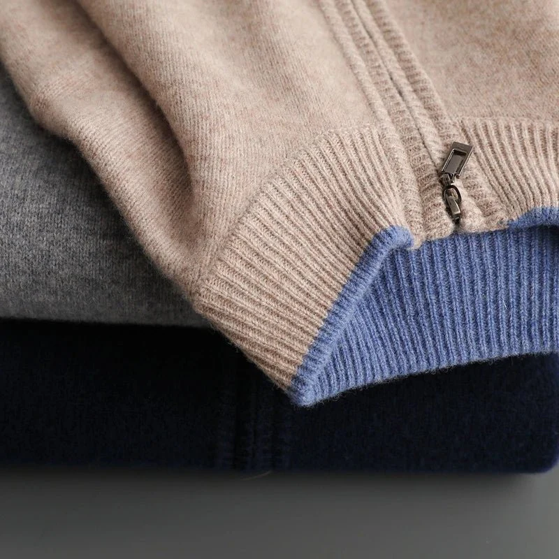Keanu | Arnd – Cashmere jacket with zip - Image 9