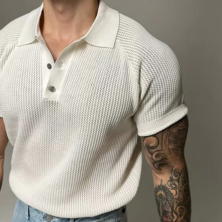 Keith® | Waffle Polo Shirt - Image 5