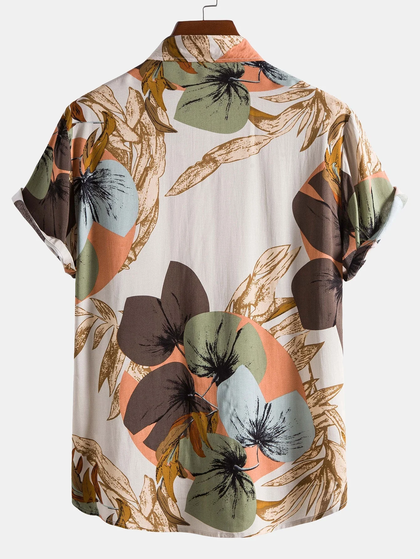 Kellan® | Tropical Print Shirt & Textured Cotton 5" Shorts - Image 3