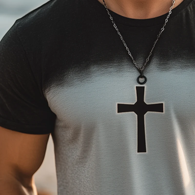 Ken | Men'S Summer Casual Colorblock Printed Short Sleeve T-Shirt - Image 3