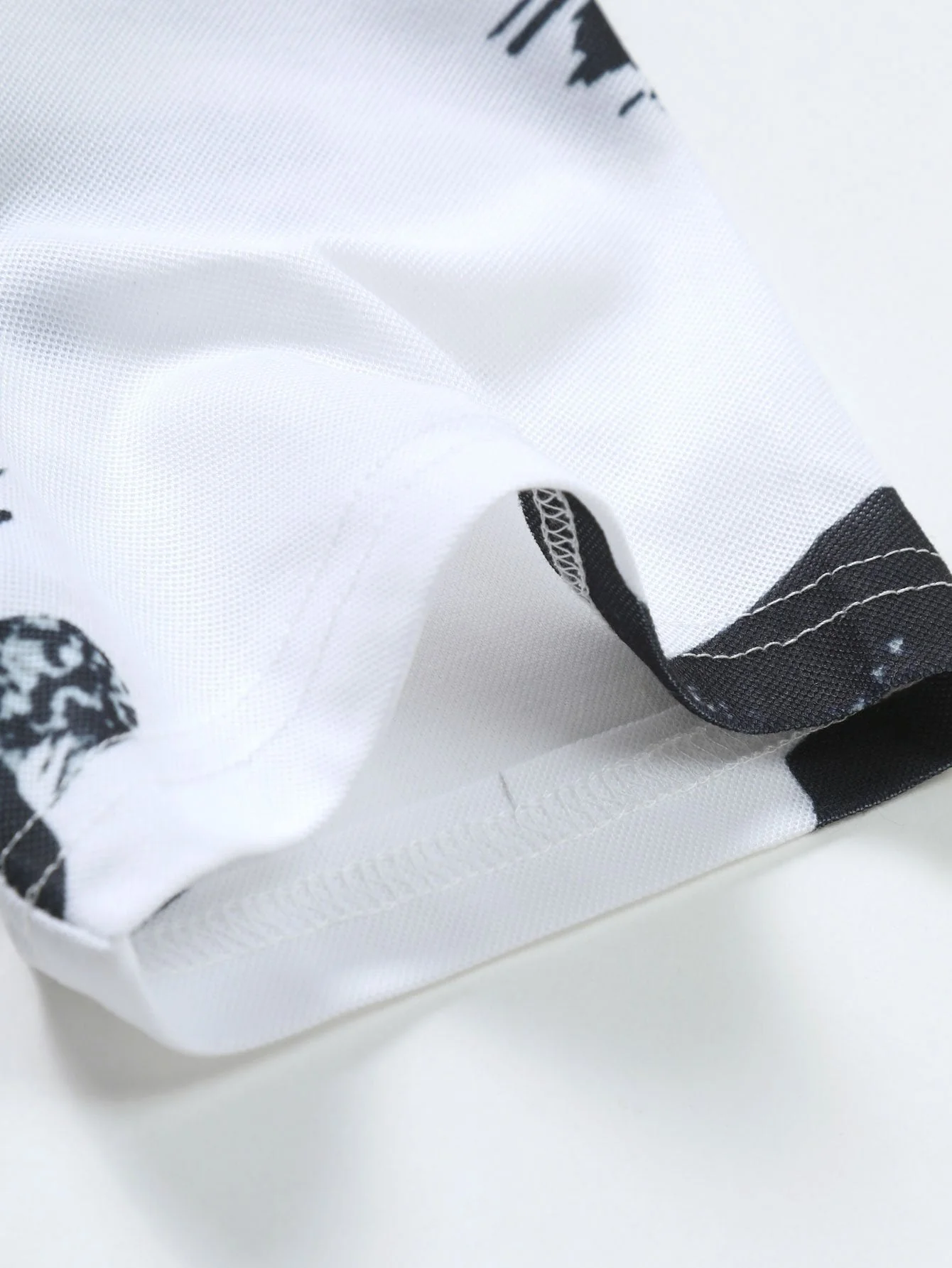 Kevin® | Brushstroke Print Polo Shirt - Image 5