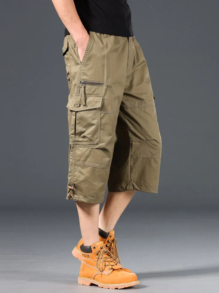 Kevin | Long Cotton Cargo Shorts - Image 6