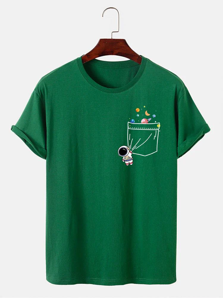 Kiko® | Astronaut Space Pocket Print T-Shirt - Image 11