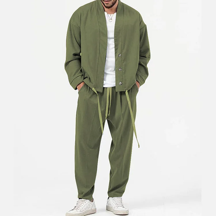 Kilian® | 2 Piece Set Of Button Down Blazer And Drawstring Trousers