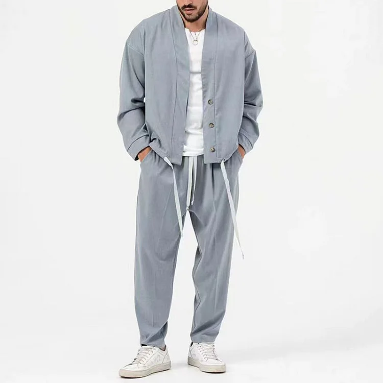 Kilian® | 2 Piece Set Of Button Down Blazer And Drawstring Trousers - Image 3