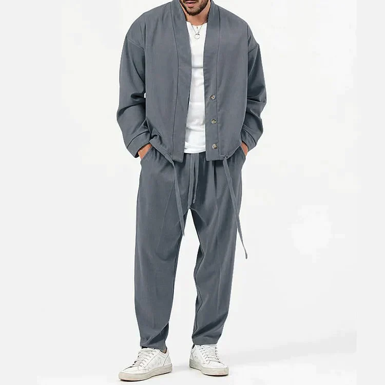 Kilian® | 2 Piece Set Of Button Down Blazer And Drawstring Trousers - Image 4