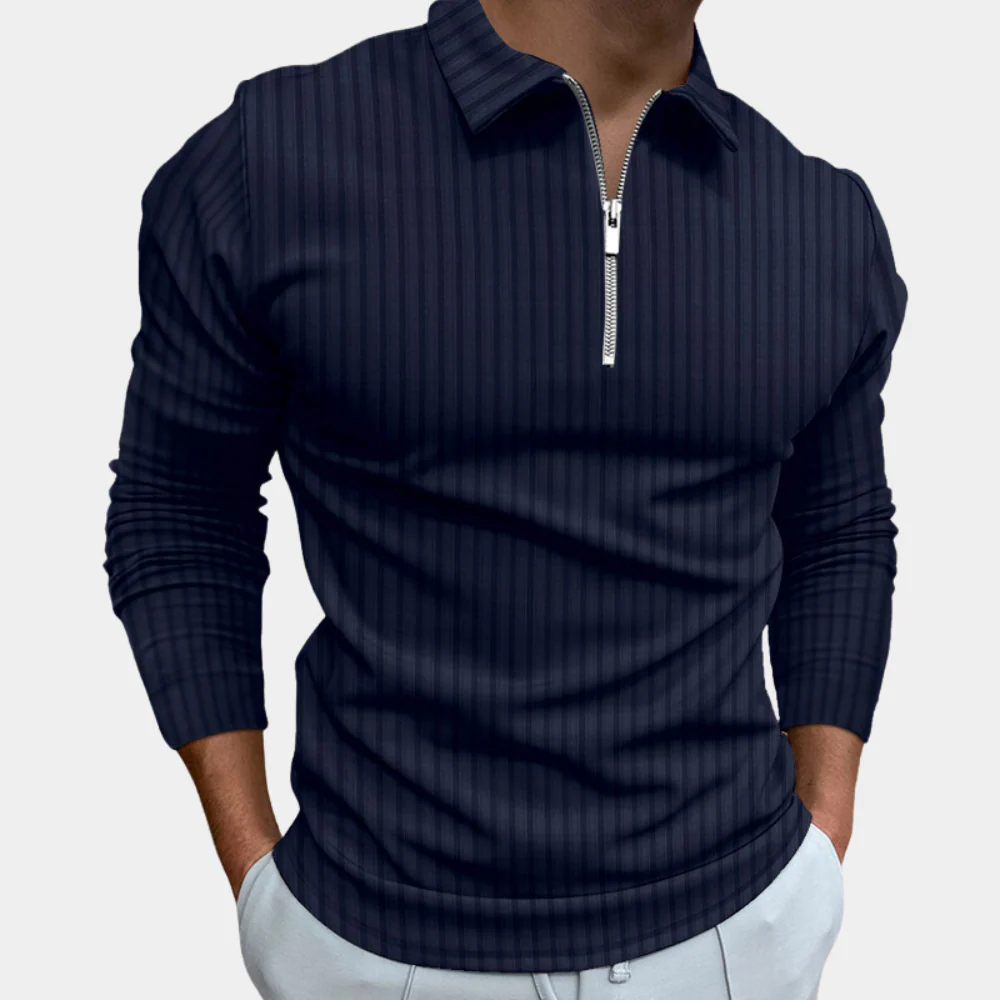 Kirk® | Men'S Shirt With Long Sleeves And Zip - Image 5