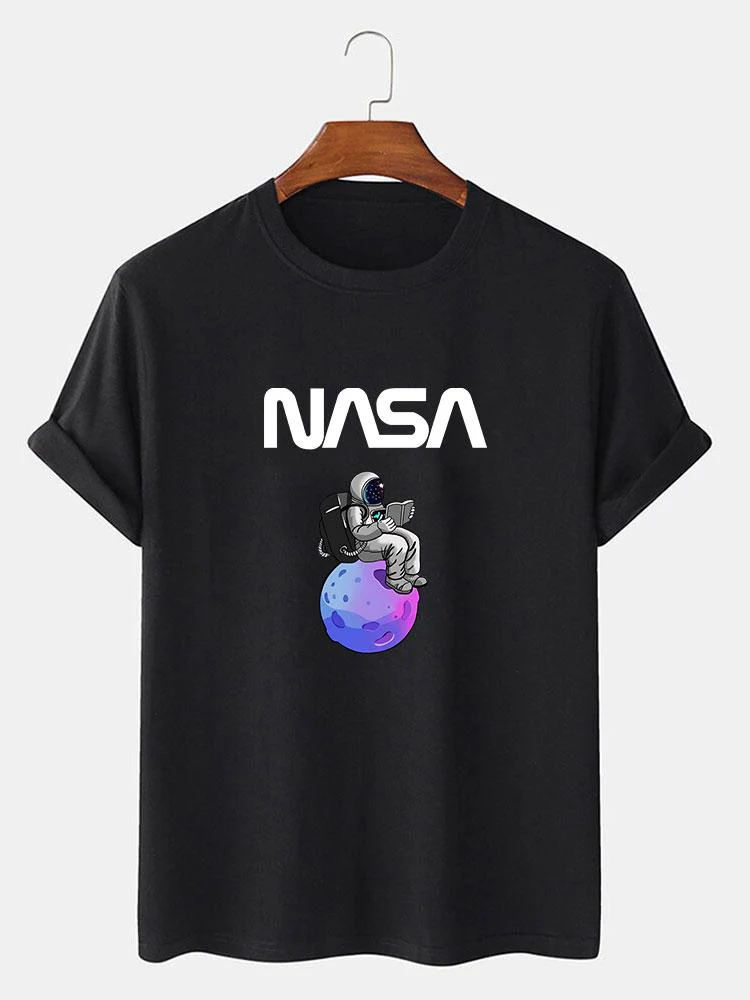 Klaus® | Astronaut Reading Book Print T-Shirt