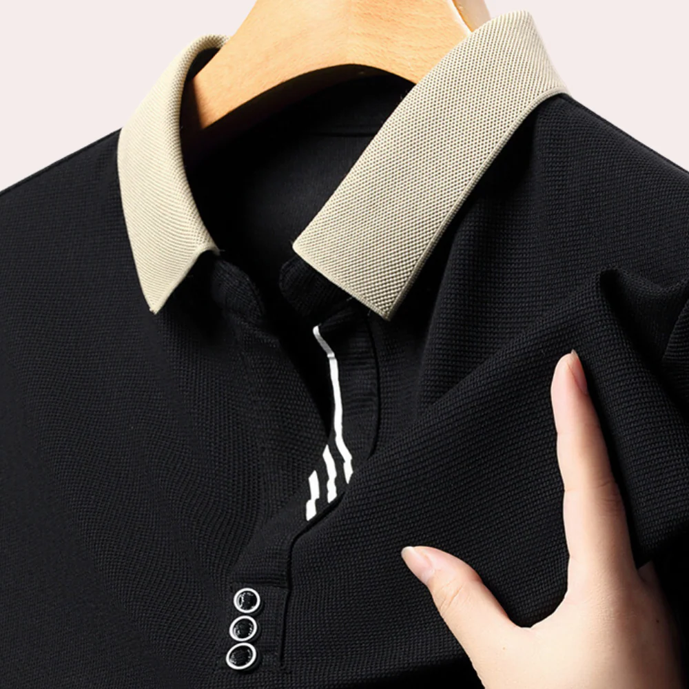 Kolin® | Men'S Casual Long Sleeve Polo Shirt - Image 3