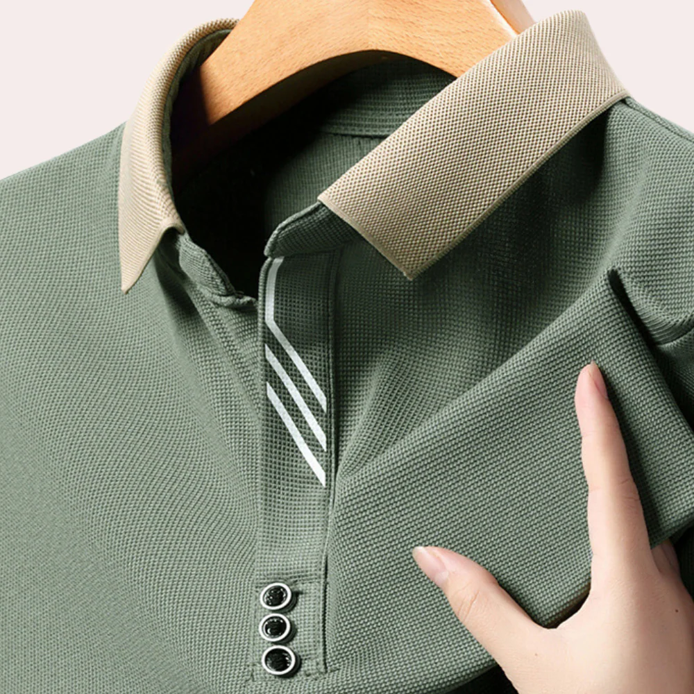 Kolin® | Men'S Casual Long Sleeve Polo Shirt - Image 5