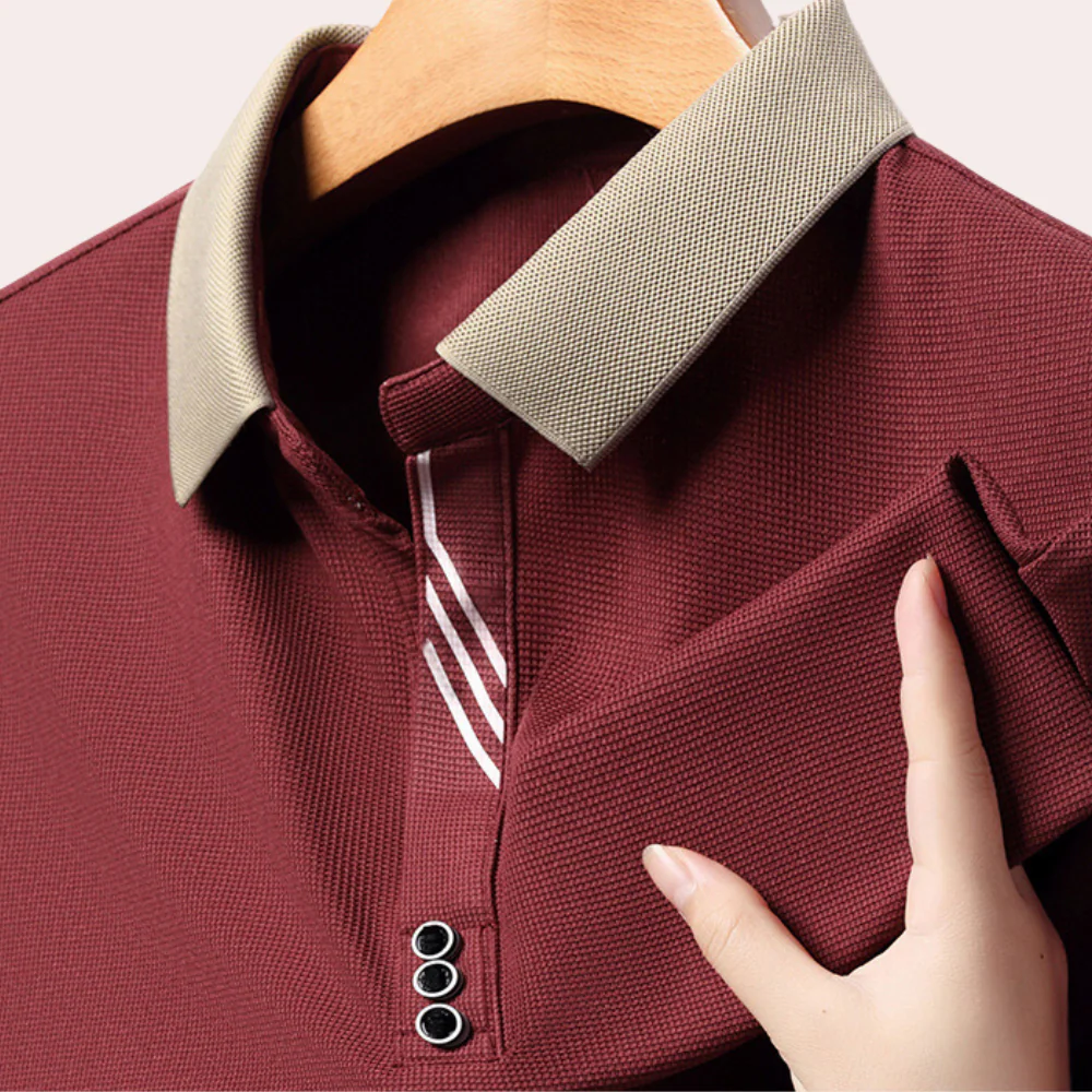 Kolin® | Men'S Casual Long Sleeve Polo Shirt - Image 6