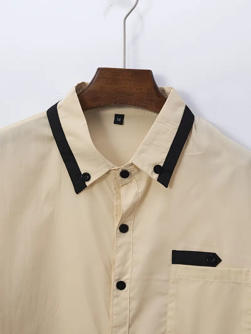 Kruz® | Color Block Long Sleeve Shirt For Men