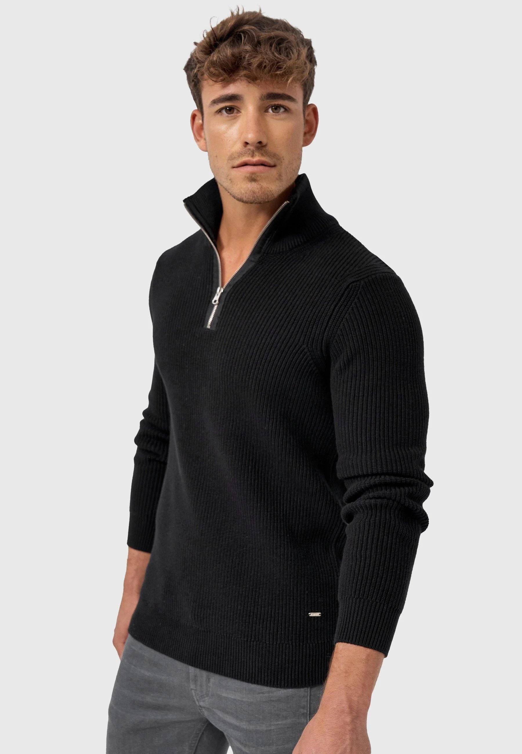 Kurt® | Stylish Sweatshirt With Quarter Zip Fastening - Image 20