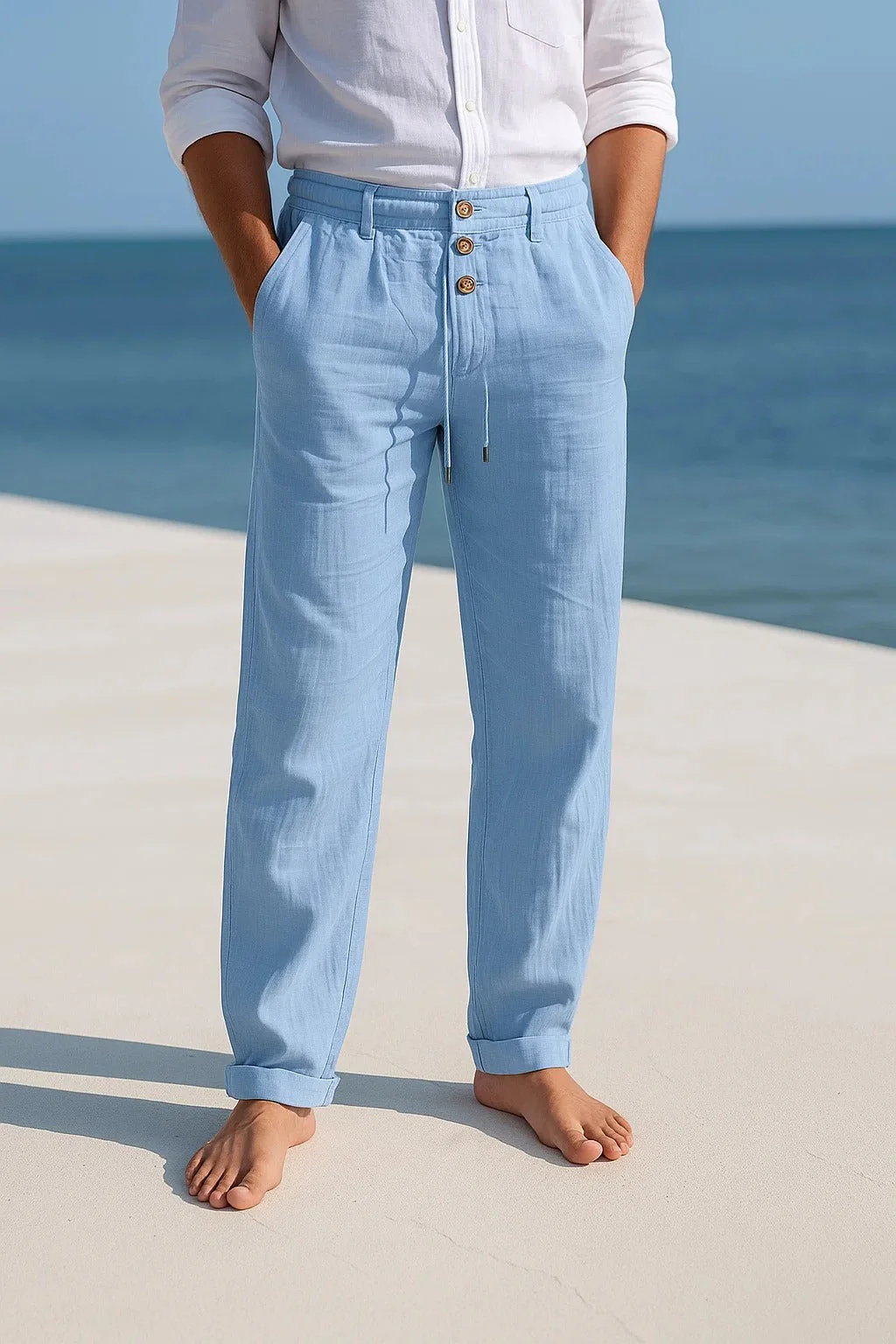 Kyle | LIGHTWEIGHT LINEN SUMMER PANTS - Image 7