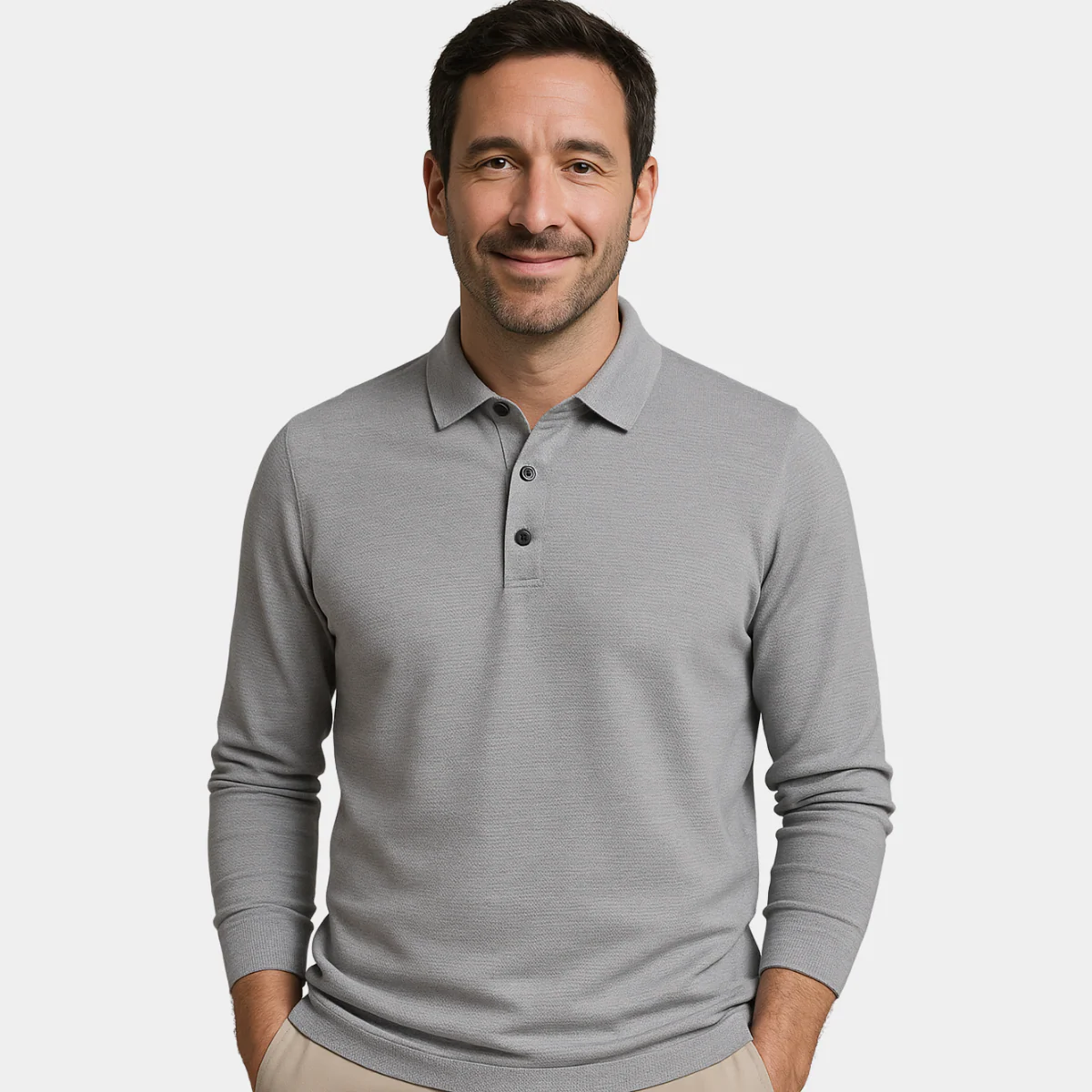 Lachlan® | Long-Sleeved Business-Casual Polo Shirt