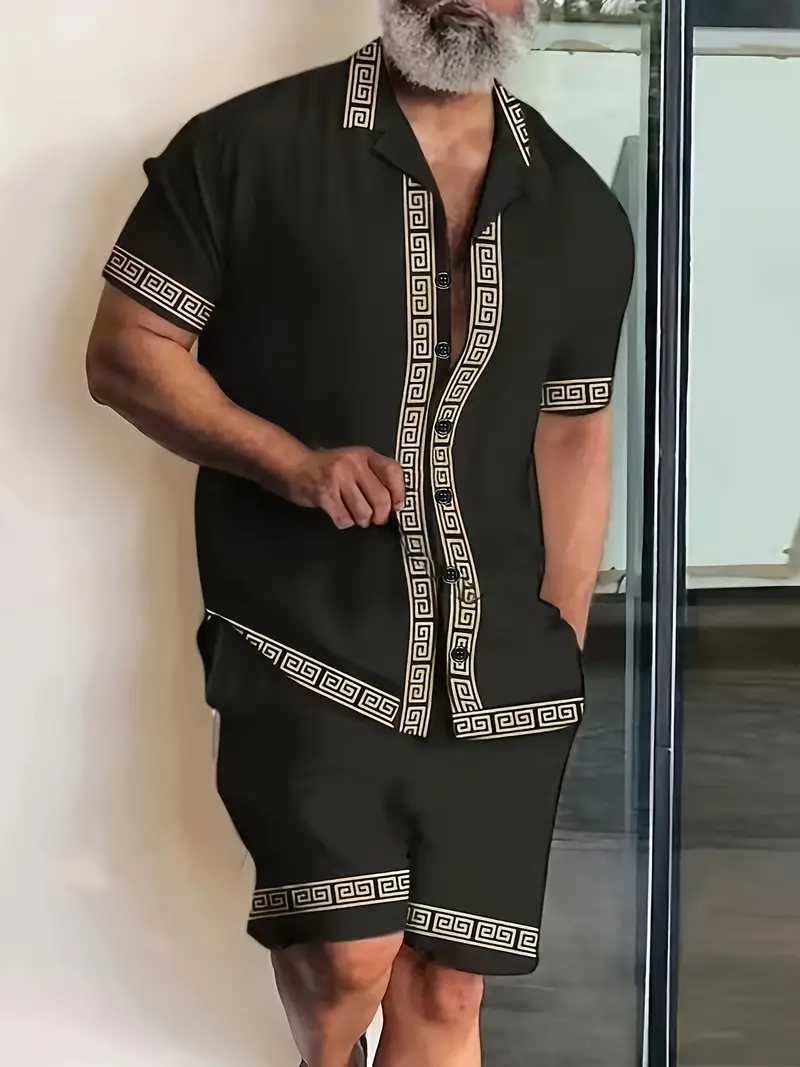 Ladarius® | Elegant Set Of Short-Sleeved Shirt And Shorts - Image 4