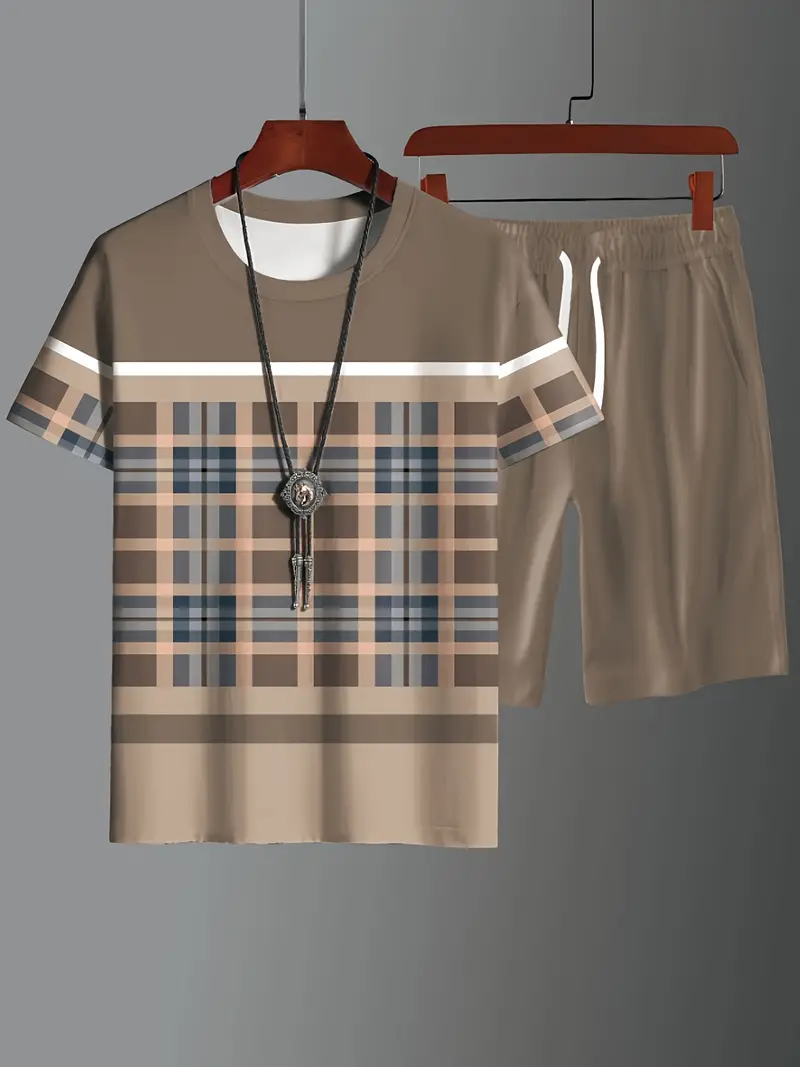 Laddie® | 2 Piece Color Block Short Sleeve T-Shirt And Drawstring Shorts - Image 3