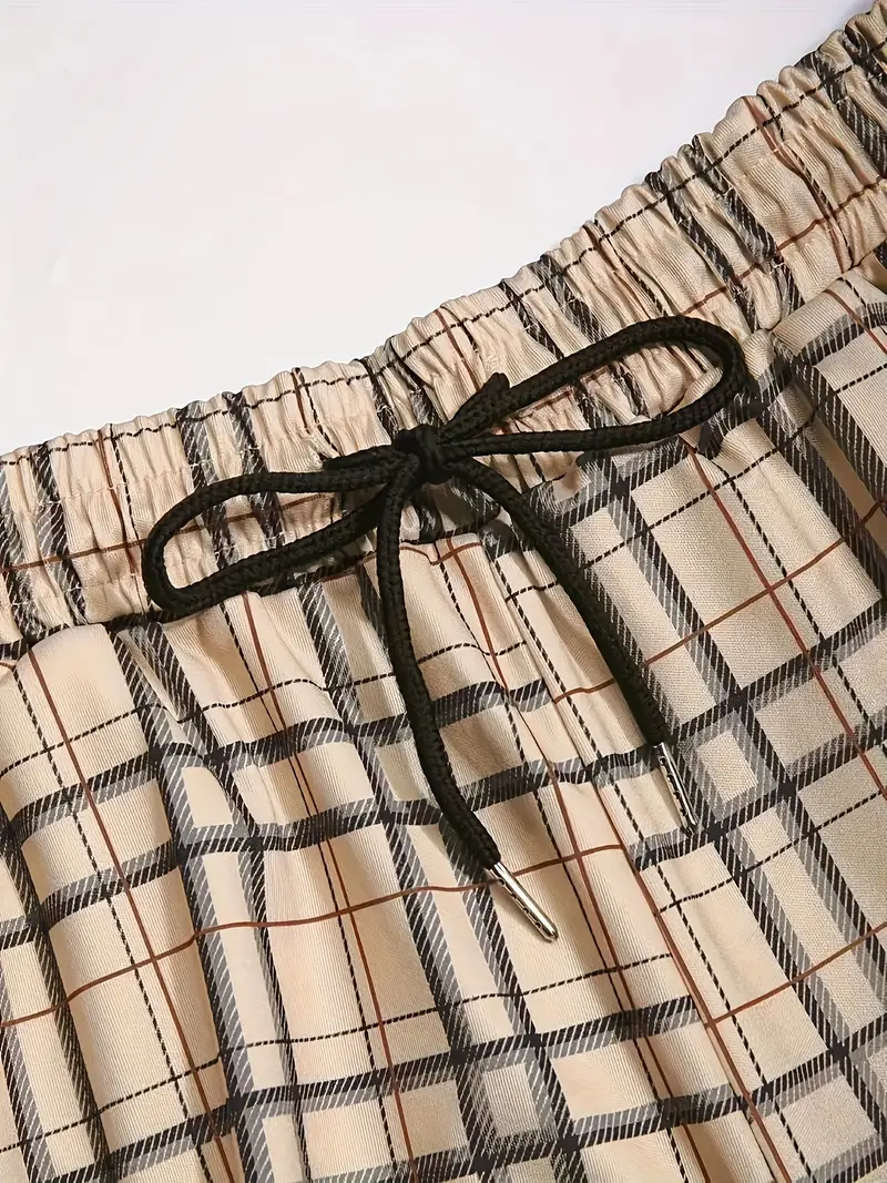 Laird® | Men'S Checked Pattern Outfit Set For Summer Vacation - Image 5