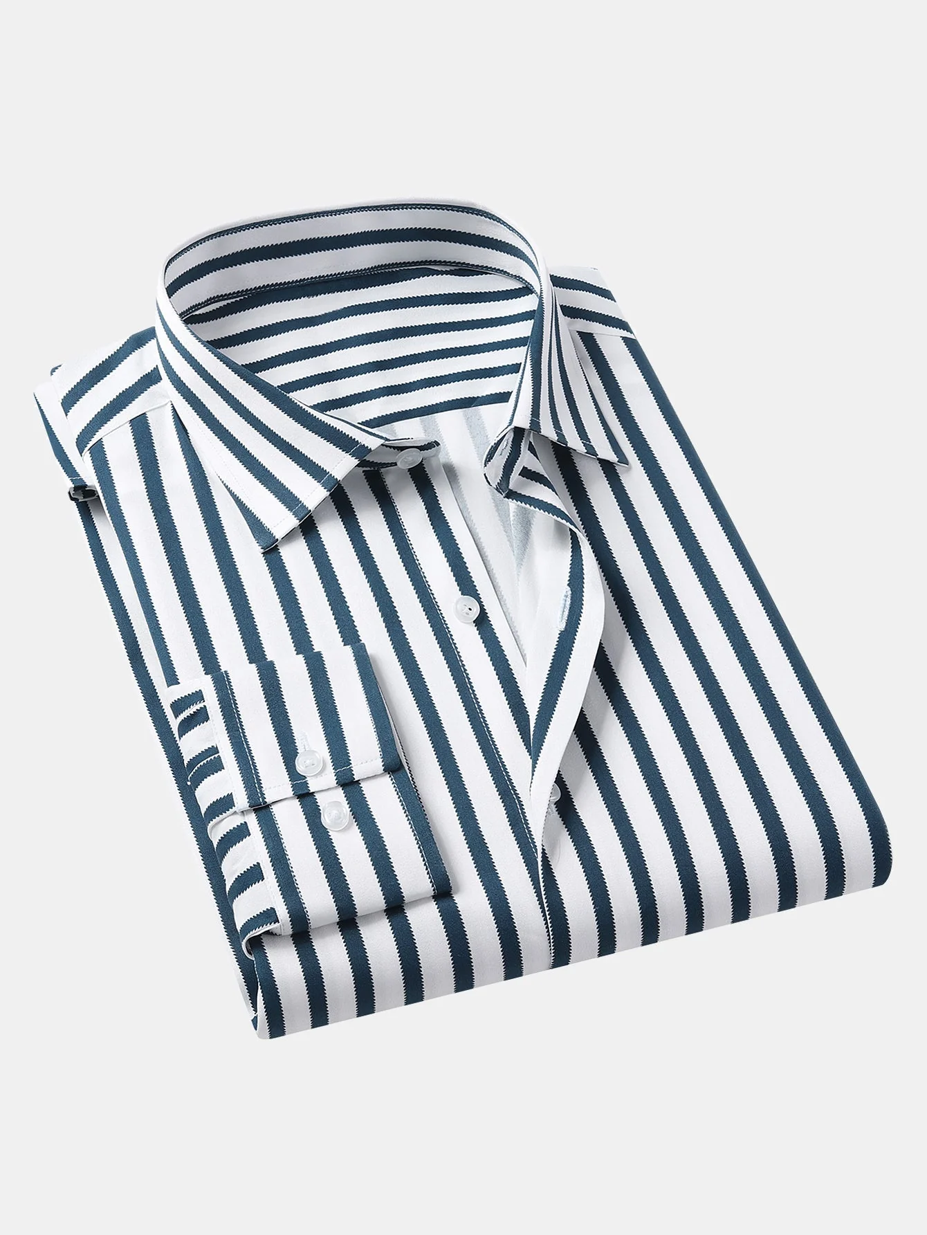 Lapo® | Long Sleeve Stripe Button Up Shirt - Image 3