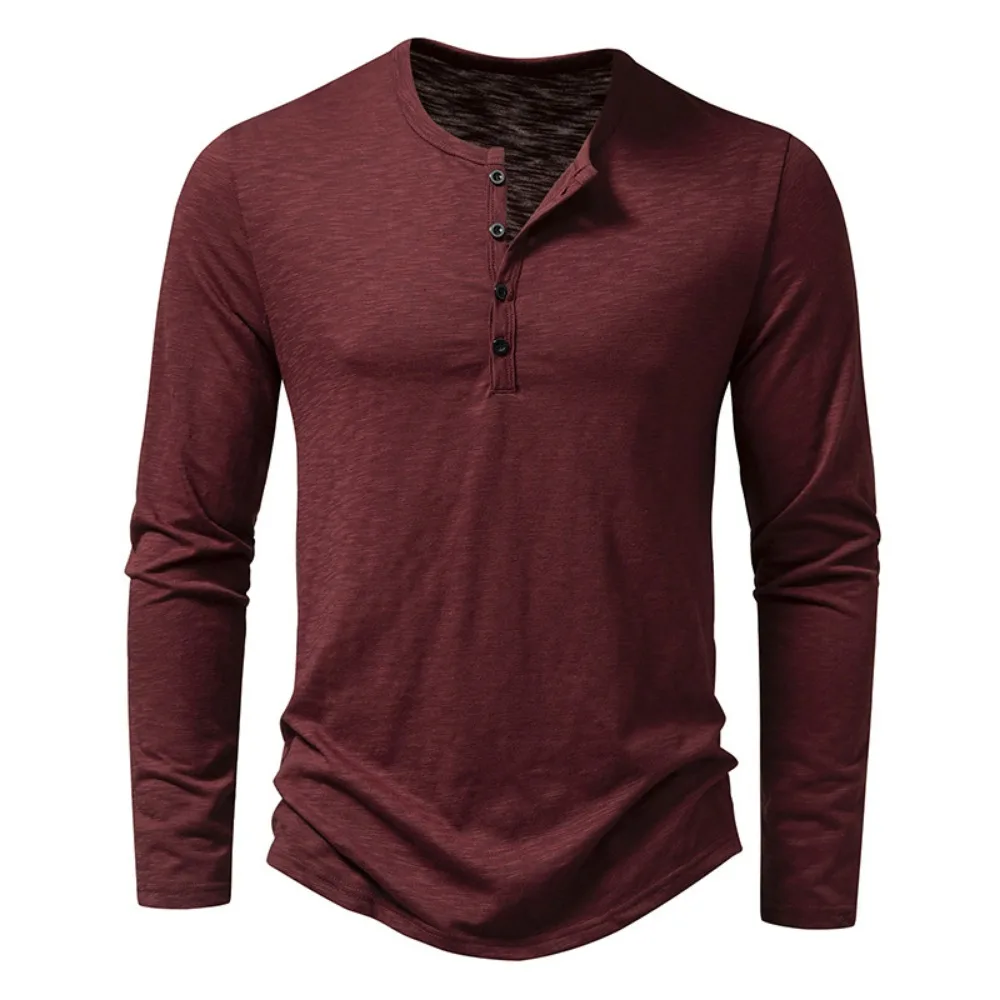 Larry | Long Sleeved Cotton Polo Shirt - Image 5
