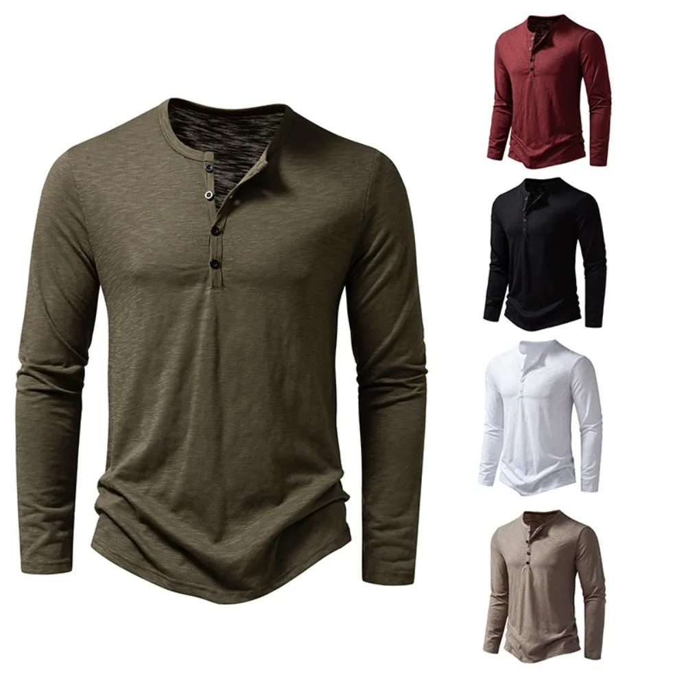Larry | Long Sleeved Cotton Polo Shirt - Image 6