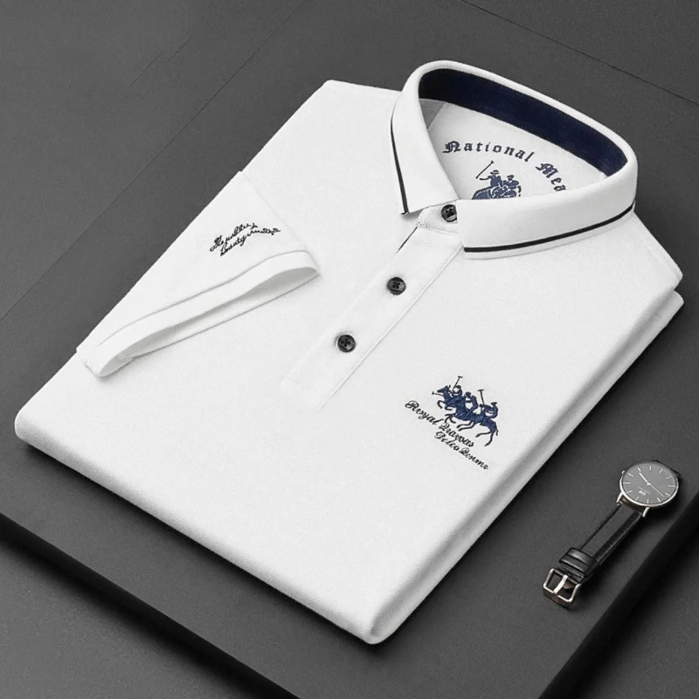 Larry | MEN'S LUXURY POLO SHIRT - Image 4
