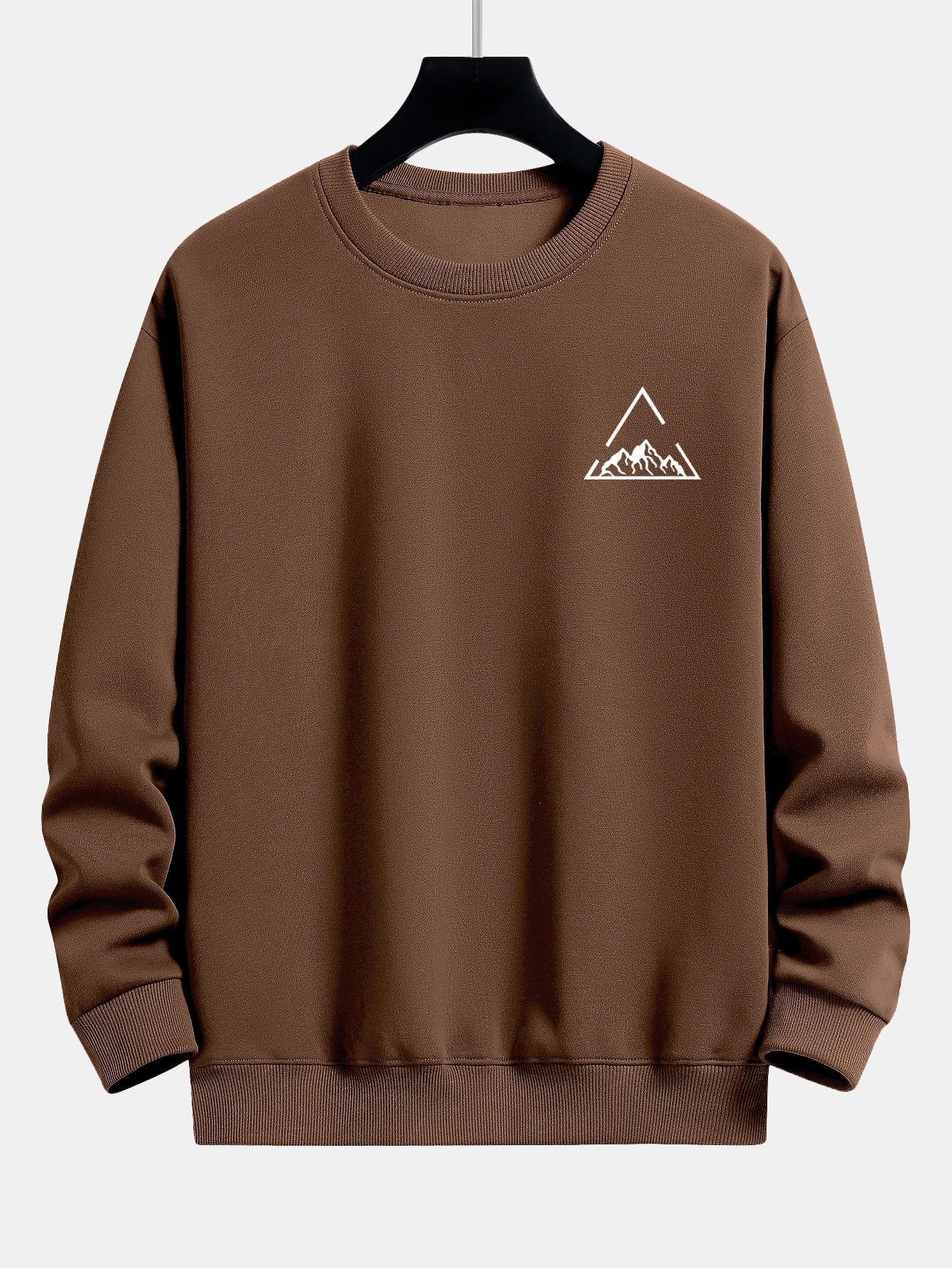 Lars® | Triangle Mountain Print Relax Fit Sweatshirt - Image 2