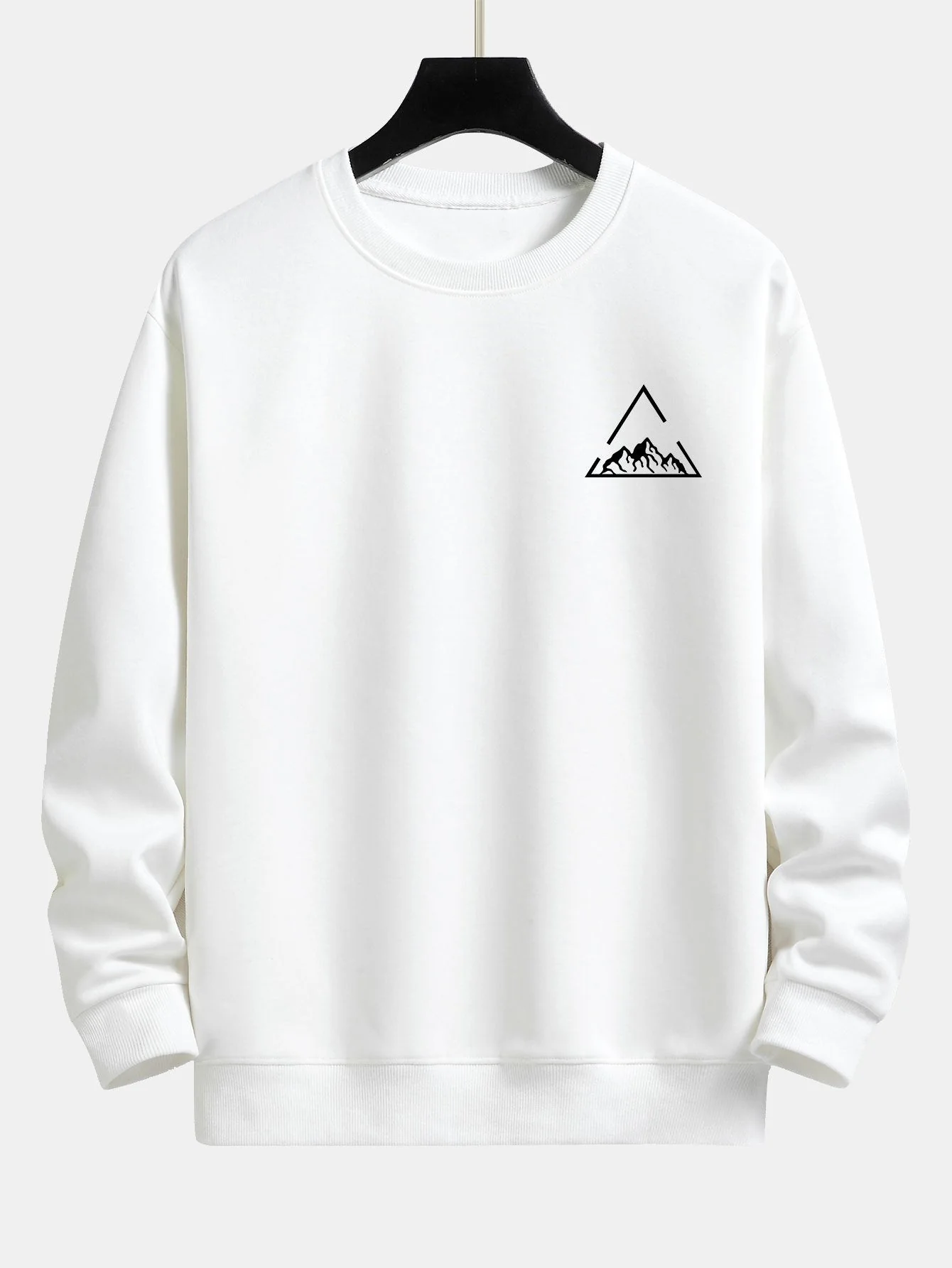 Lars® | Triangle Mountain Print Relax Fit Sweatshirt - Image 5