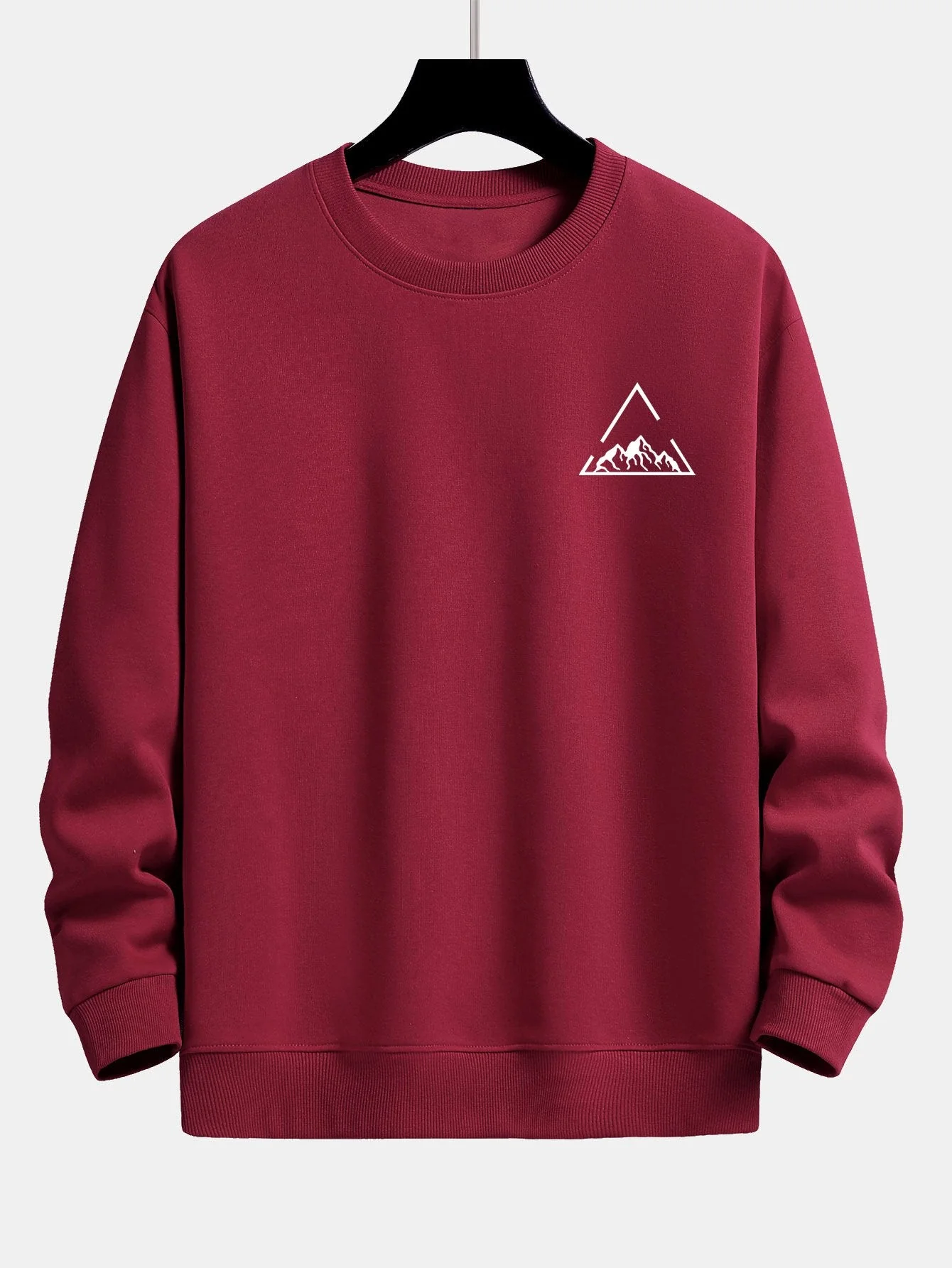 Lars® | Triangle Mountain Print Relax Fit Sweatshirt - Image 9