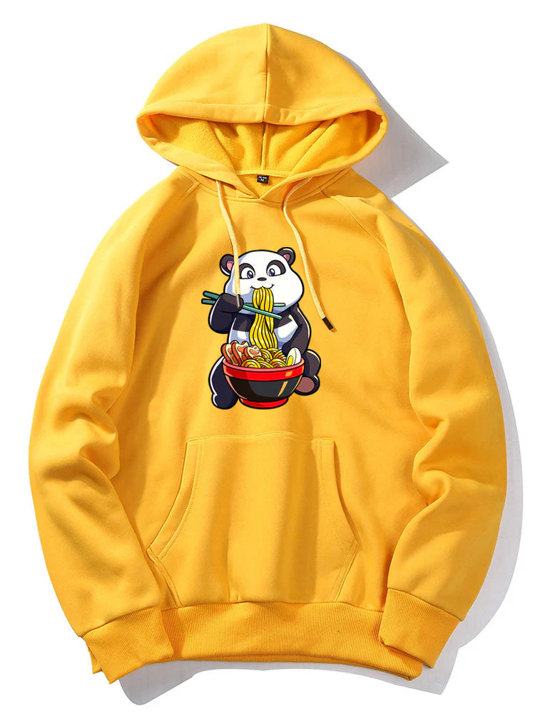 Lars | Panda Eating Ramen Print Hoodie - Image 2