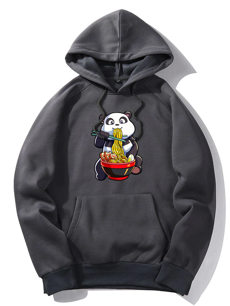 Lars | Panda Eating Ramen Print Hoodie - Image 3