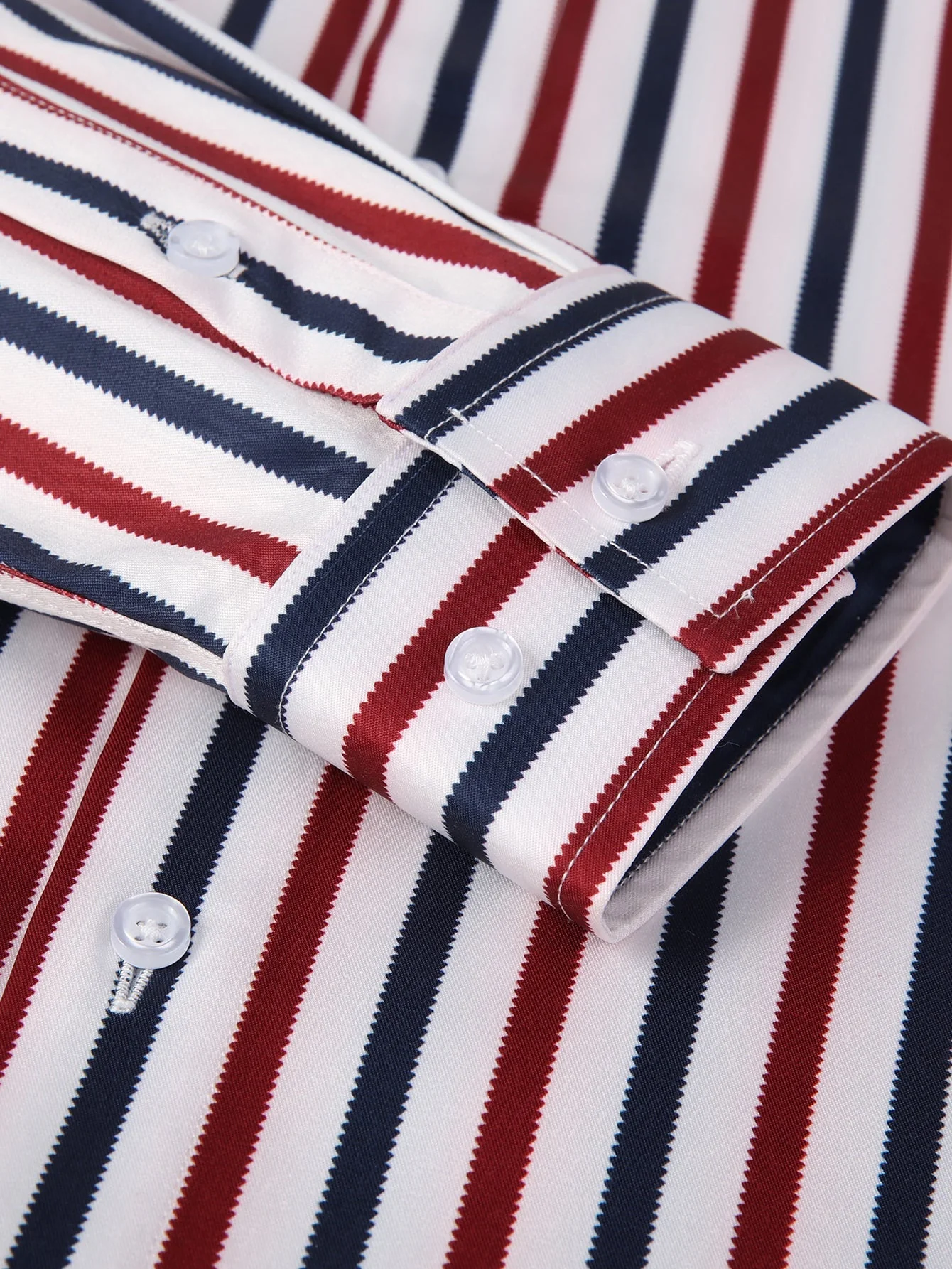 Laureano® | Long Sleeve Stripe Button Up Shirt - Image 5