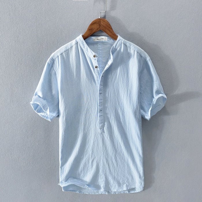Laurus® | New Short-Sleeved Linen Shirt For Men - Image 2