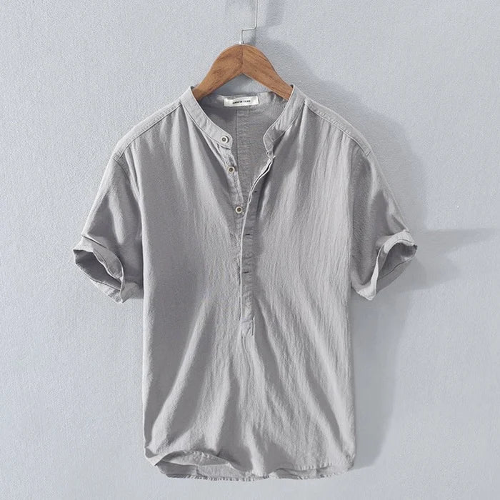 Laurus® | New Short-Sleeved Linen Shirt For Men - Image 4