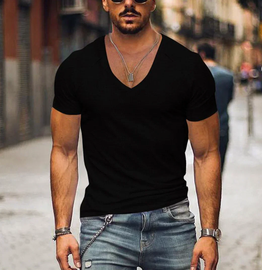Laverne® | Men'S T-Shirt With V-Neck - Image 4