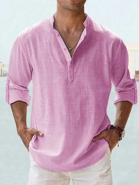 Lawerence® | Cotton-Linen Long Sleeve Shirt - Image 7