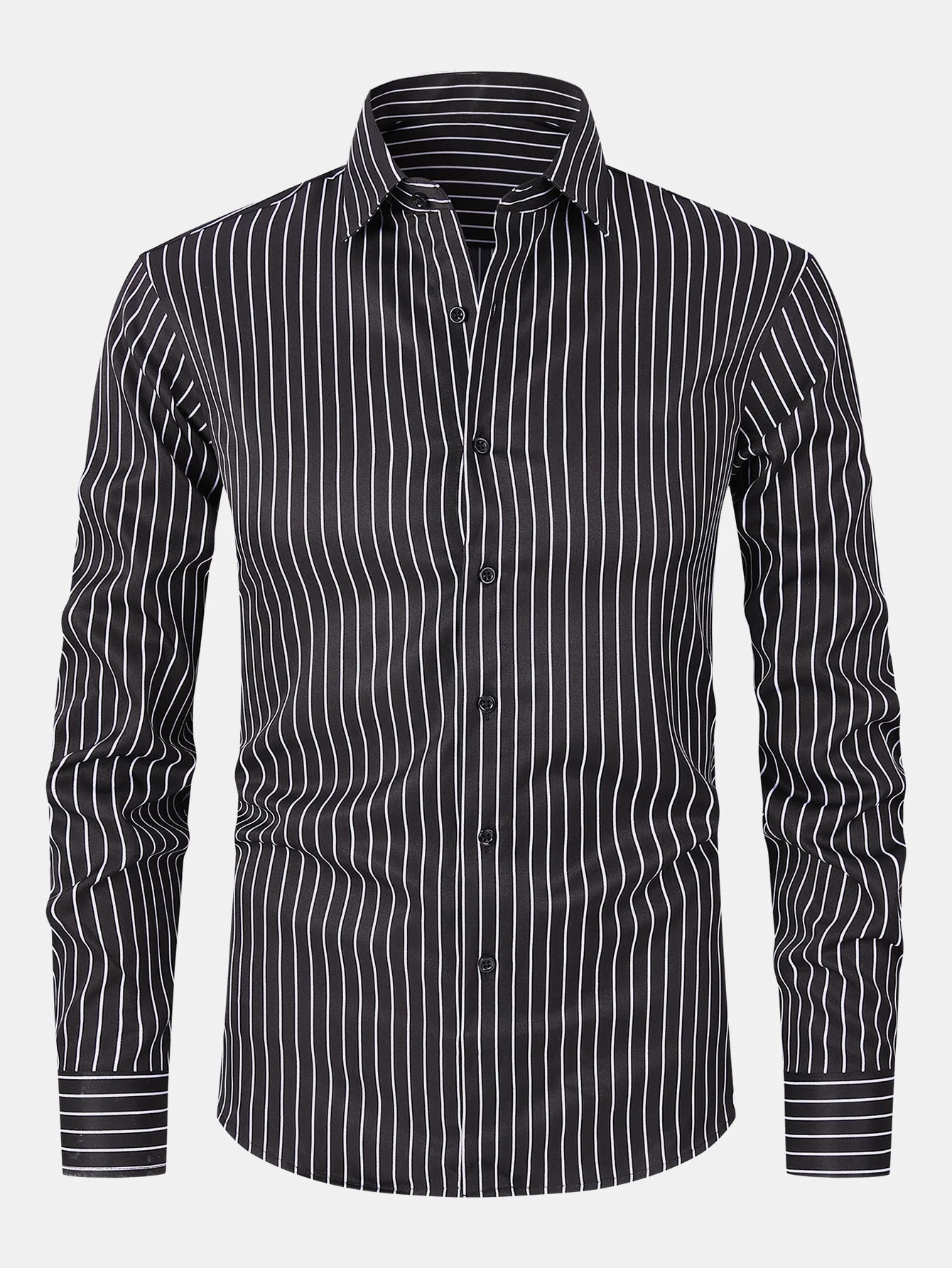 Leif® | Long Sleeve Stripe Button Up Shirt - Image 7