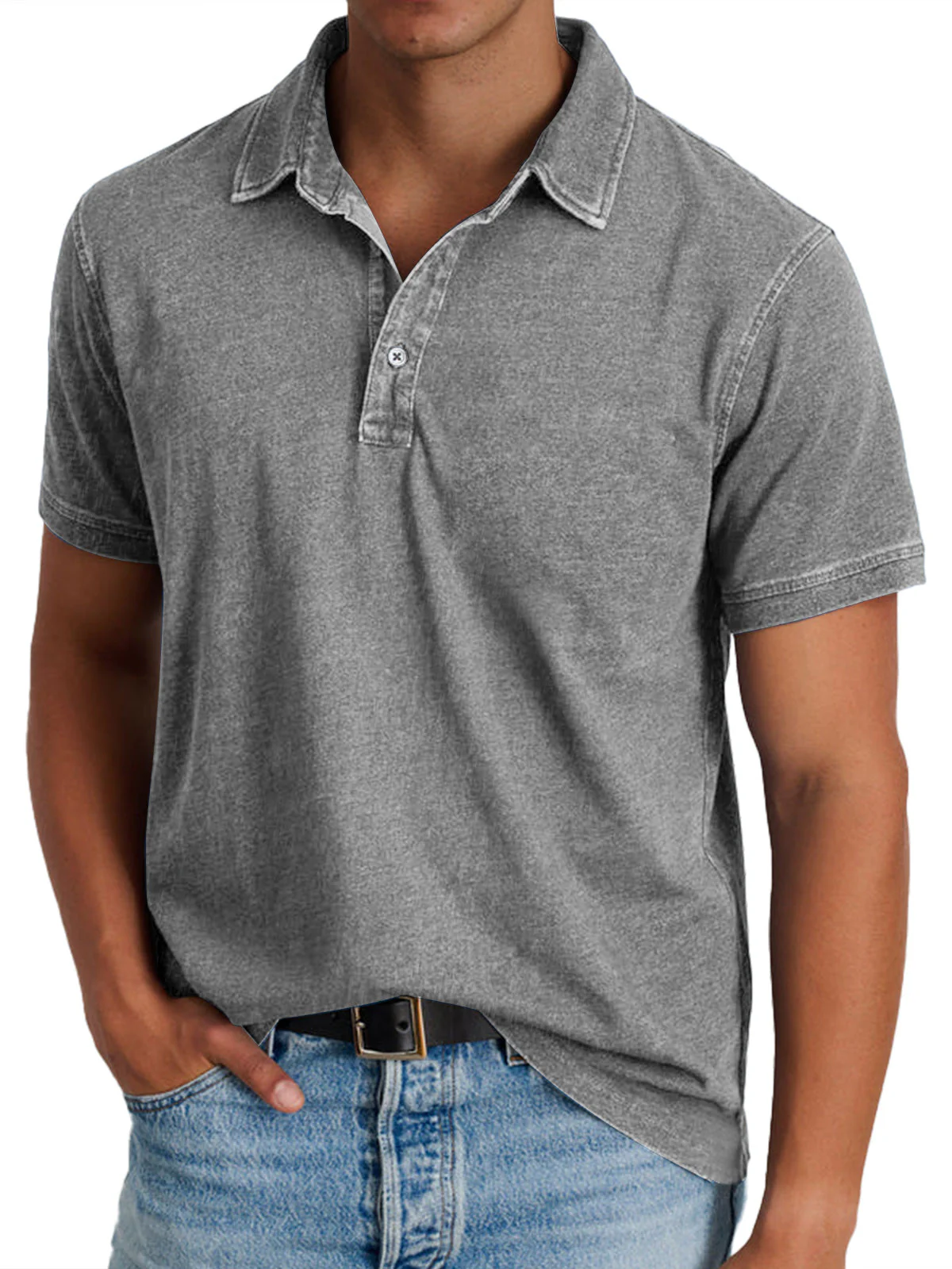 Lenoir™ - Men's Collared Polo Shirt - Image 4