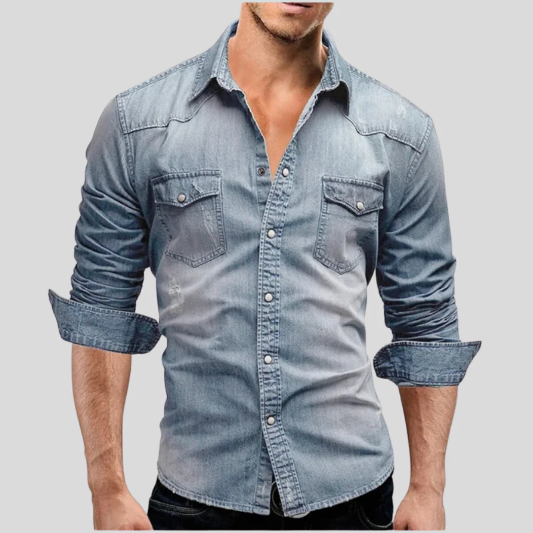 Lenoir™ - Modern Denim Shirt - Image 2