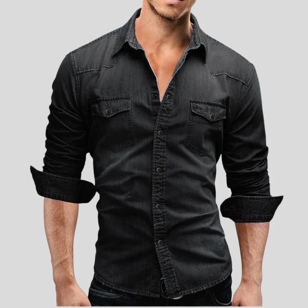 Lenoir™ - Modern Denim Shirt - Image 4